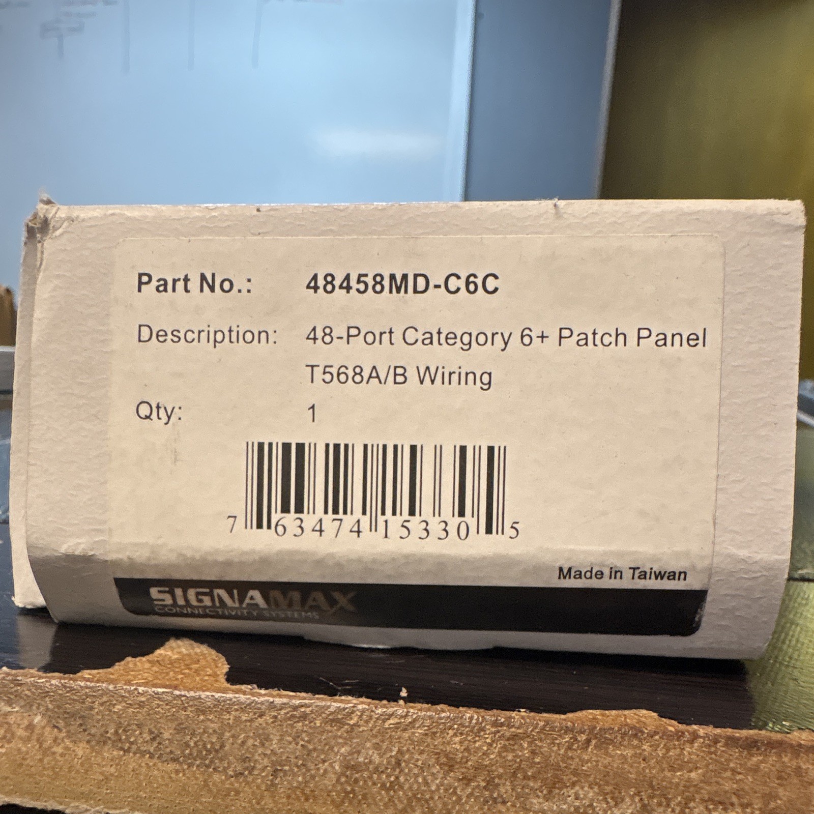 SIGNAMAX 48-Port Cat 6 Ethernet Patch Panel 48458MD-C6C RJ-45