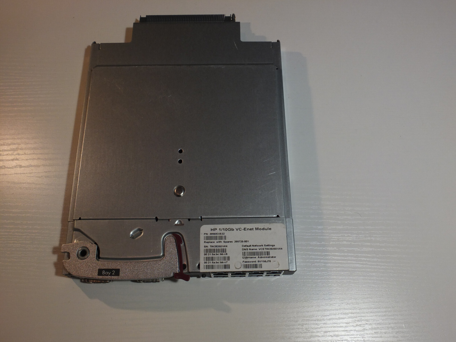 HP 1/10Gb VC-Enet Virtual Connect (399593-B22) 10-Ports Plug-in Module Switch