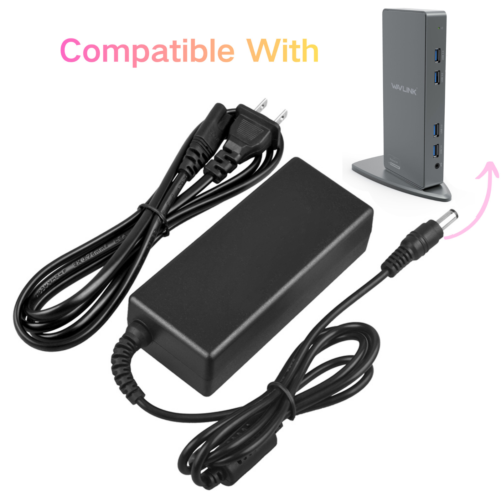 20V Adapter for WAVLINK WL-UG69DK7 WLUG69DK7 WL-UG69DK1 TDX-2002000U P200W2000UG
