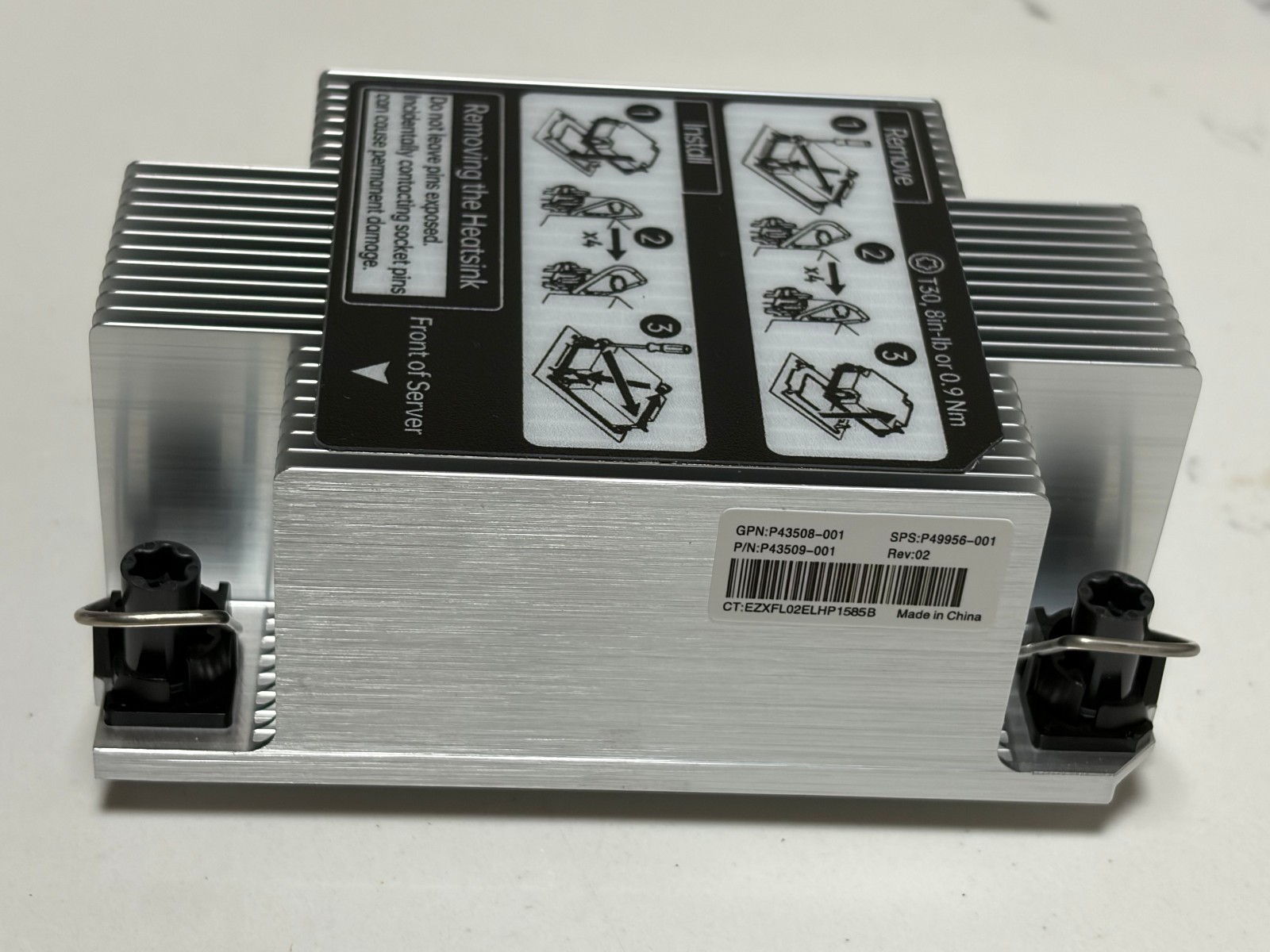 New HPE DL380 G11 Gen11 Standard Heatsink P43509-001 P43508-001 P49956-001