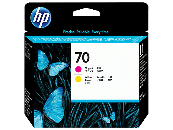 HP 70 Magenta and Yellow DesignJet Printhead, C9406A
