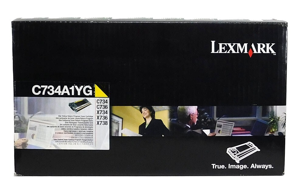 Lexmark C734A1YG Yellow Toner Cartridge - C734 C736 X734 X736 X738