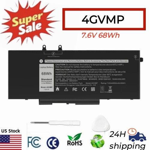 🔥LOT 30x 4GVMP Battery For Dell Latitude 5400 5500 Precision 3540 M3540 68Wh