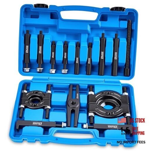  Bearing Puller and Splitter Kit, Separator and Puller Set, Pinion Bearing BLUE