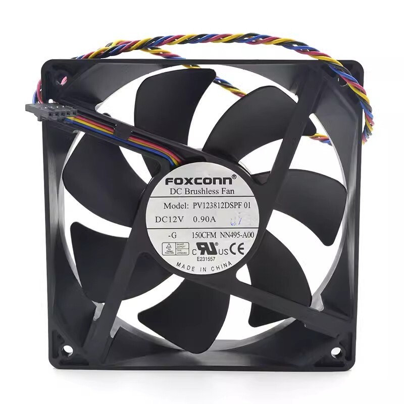 FOXCONN PV123812DSPF 12038 DC12V 0.90A 12CM 4-Pin PMW Silent Cooling Fan