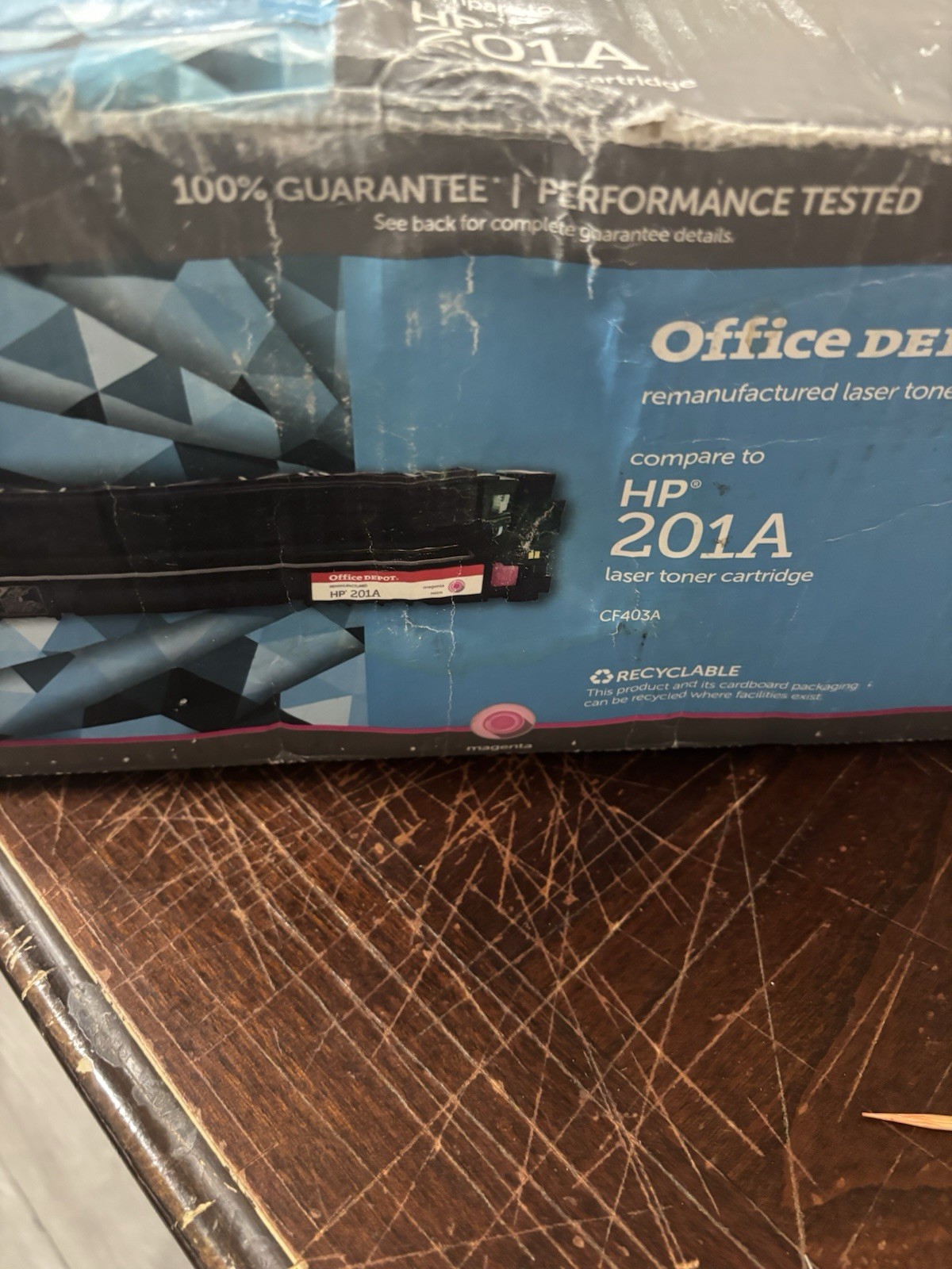 Office Depot  HP 201A Magenta Toner Cartridge CF403A