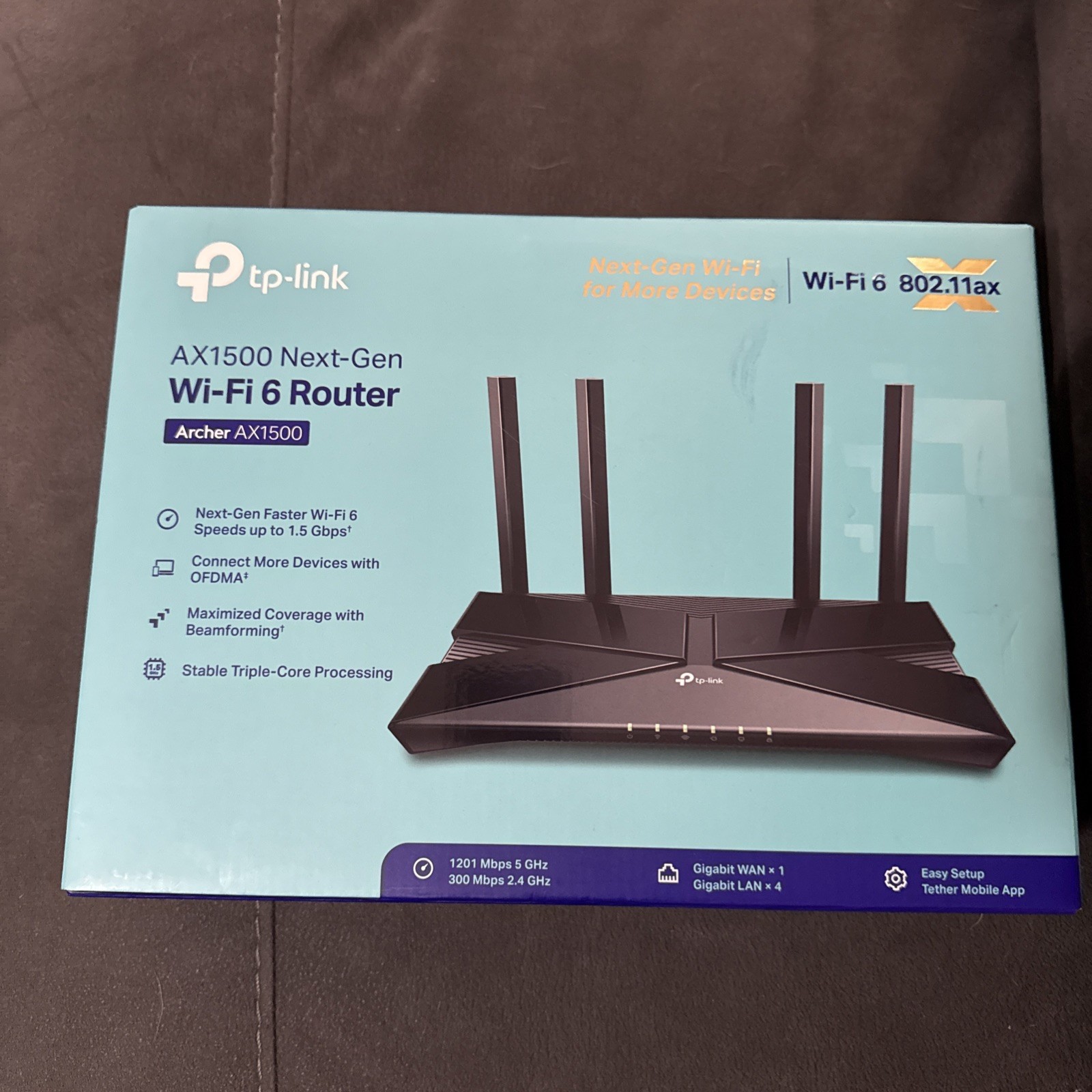 TP-Link Archer AX1500 Dual Band 4 Stream Wi-Fi 6 Router