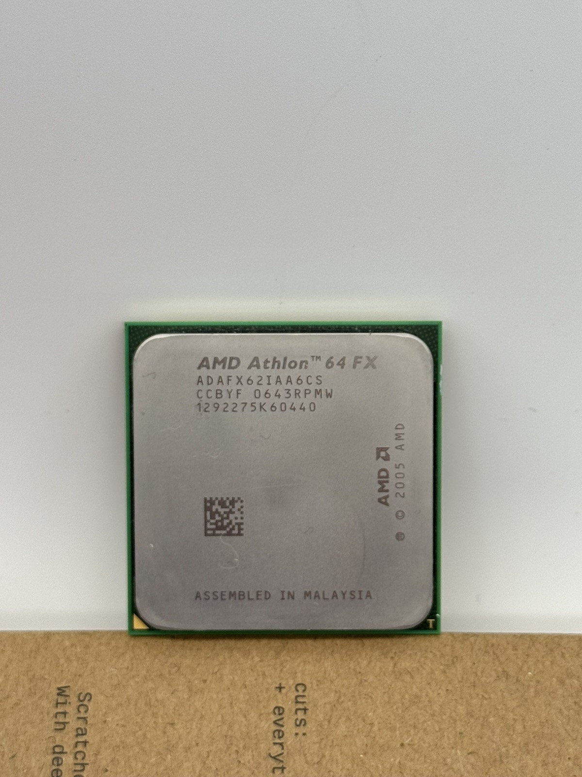 AMD Athlon 64 FX-62 2.6GHz ADAFX62IAA6CS Socket AM2 CPU Tested Rare CCBYF #1
