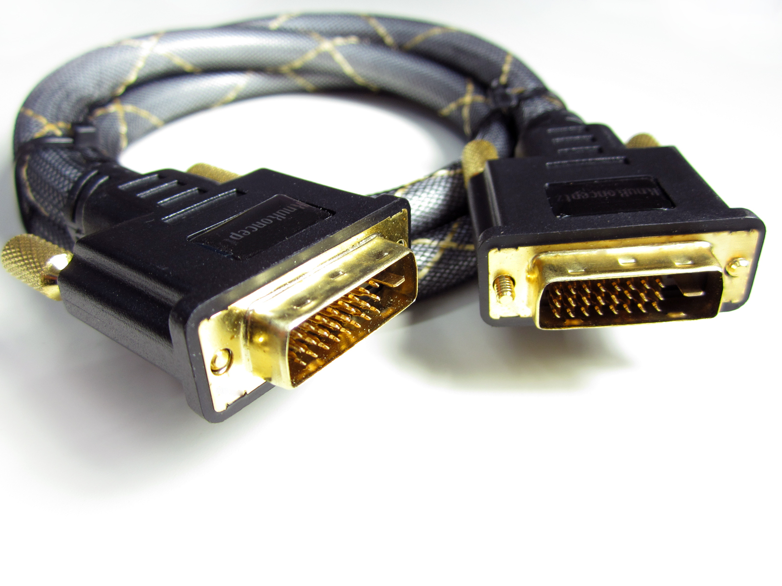 KnuKonceptz Silver Plated Copper Monster DVI-D Dual Link 24 + 1 5M 16 Foot Cable