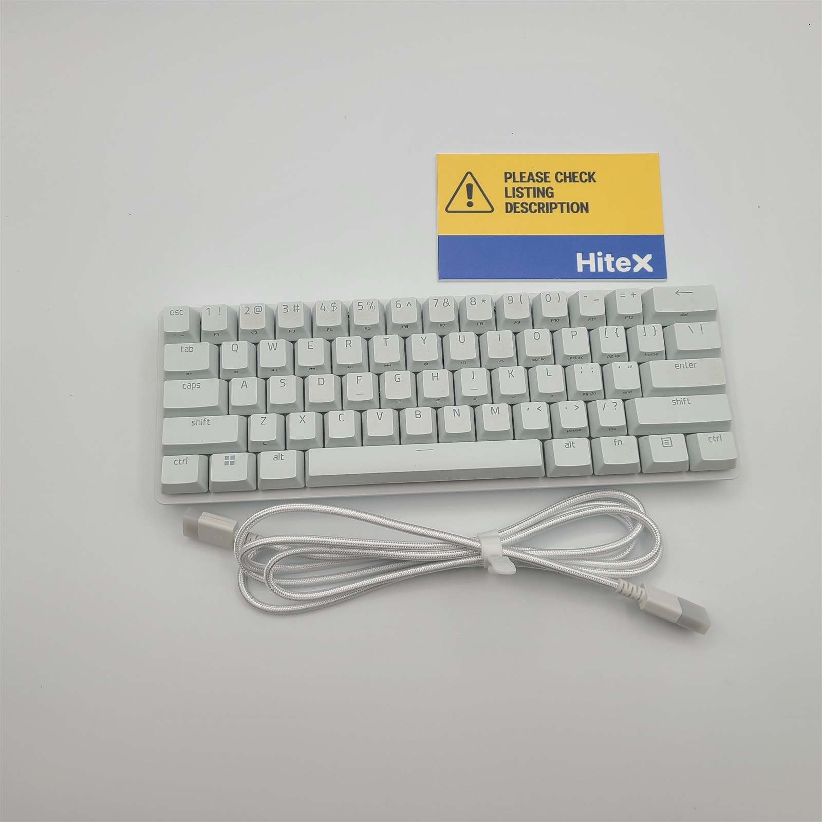 Razer Huntsman Mini 60% Gaming Keyboard: Linear Optical Switches, White *READ*