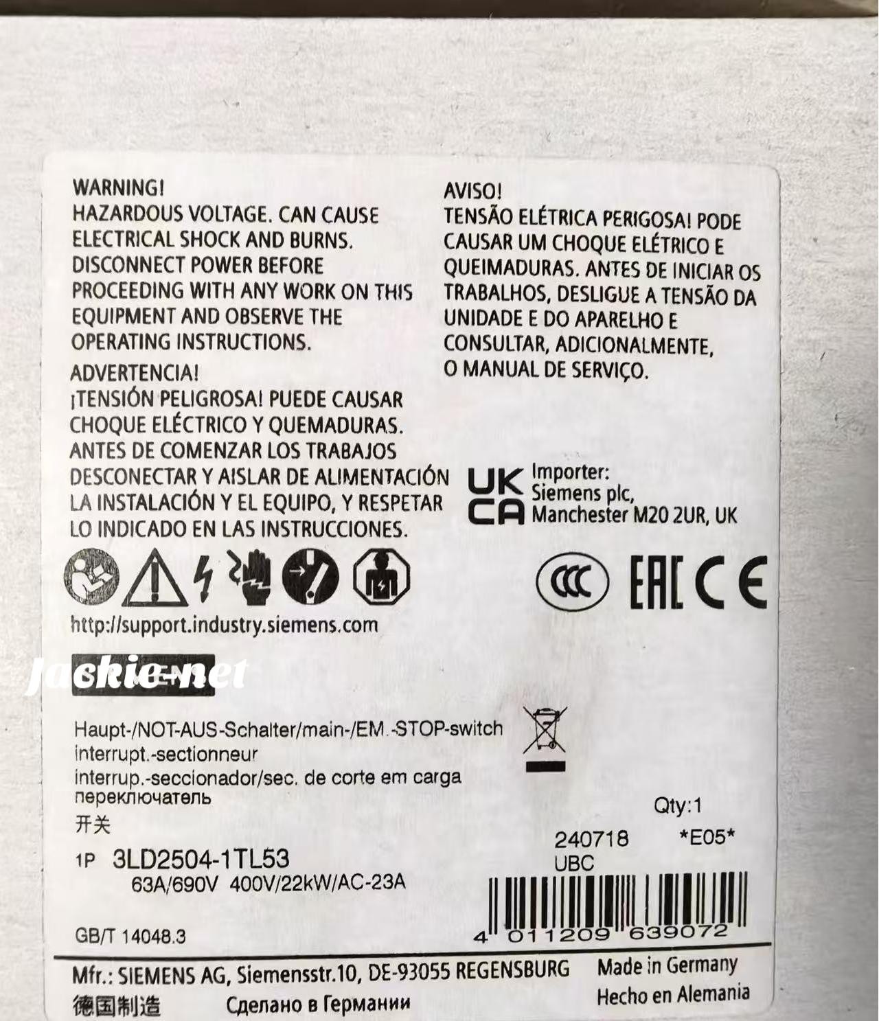 1PCS NEW 3LD2504-1TL53