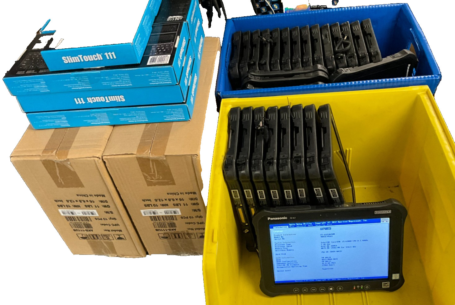 Panasonic Toughpad lot of 27 FZ-G1P5469VM WIN 11 i5-6300U CPU, 10.1" TOUCH 256GB