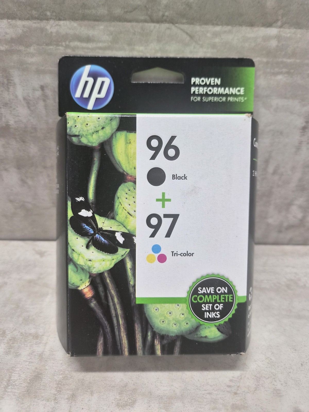 HP 96 / 97 Combo-Pack Ink Cartridges Black & Tri-Color C9353FN Exp 08/2015 New
