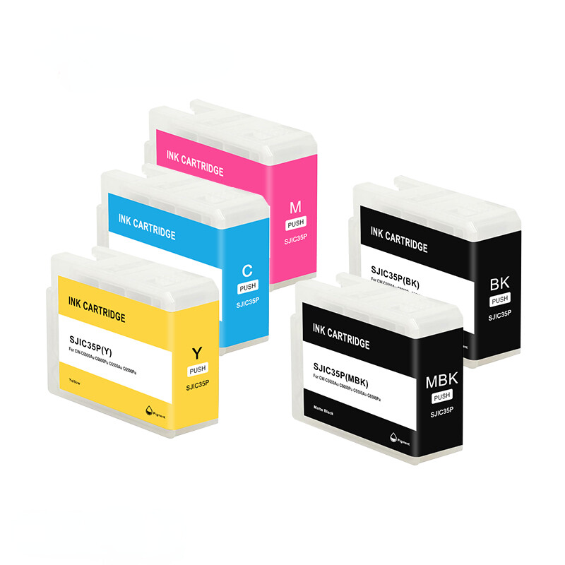  80ML for sjic35p ink cartridge for Epson CW-C6000/C6500 color label printer