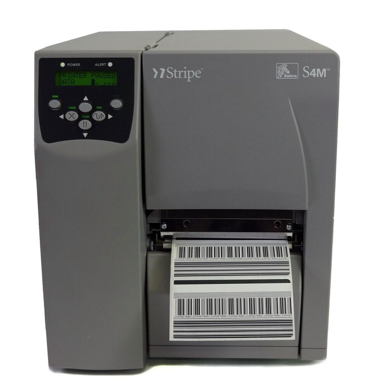 Zebra S4M Thermal Transfer Industrial Shipping Label Printer LAN USB Serial