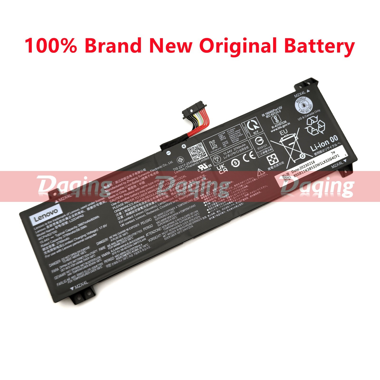 New Original L22X4PA0 L22M4PA0 L22D4PA0 OEM Battery for Lenovo LOQ 15IRH8 15APH8