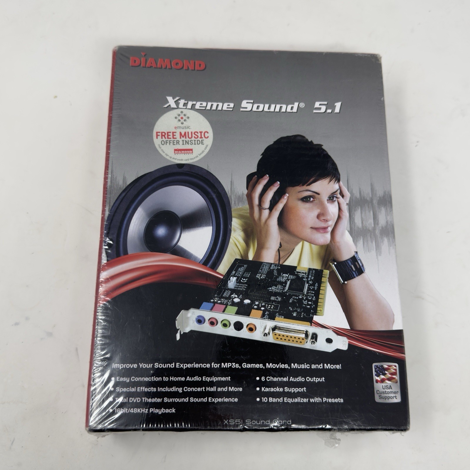 Diamond Xtreme Sound 5.1 / 16 Bit Sound Card *NEW Sealed in Box*