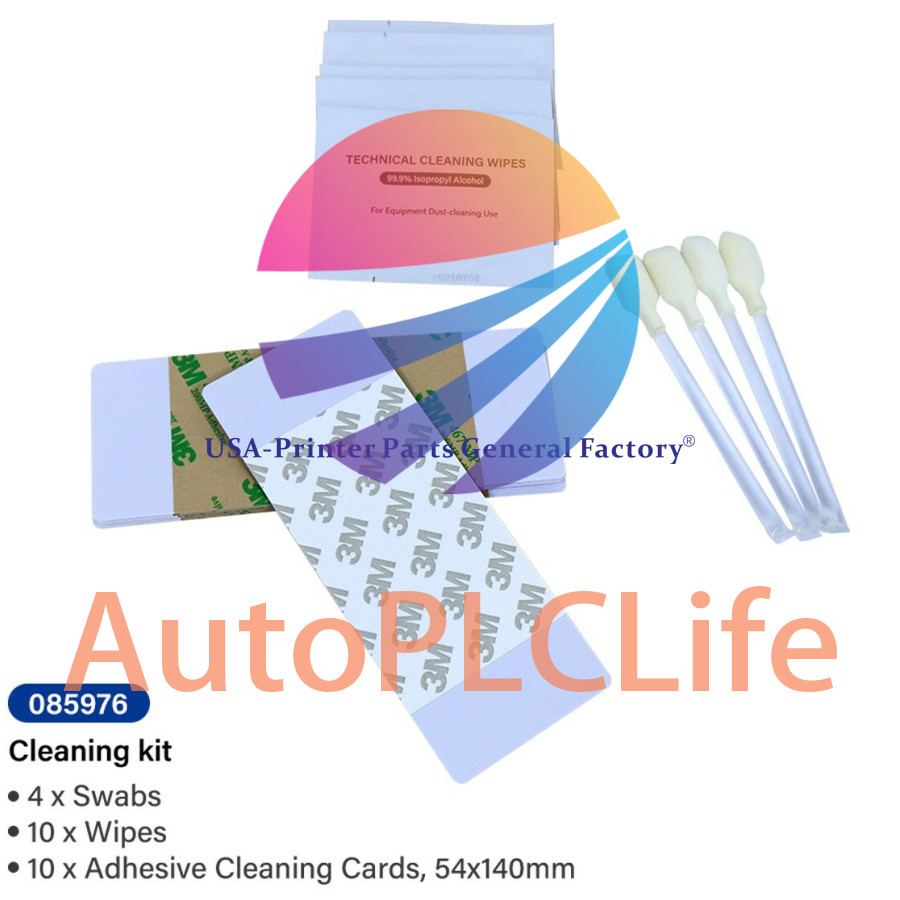 New 085976 Card Printer Cleaning Kit Compatible For Fargo DTC300 DTC400