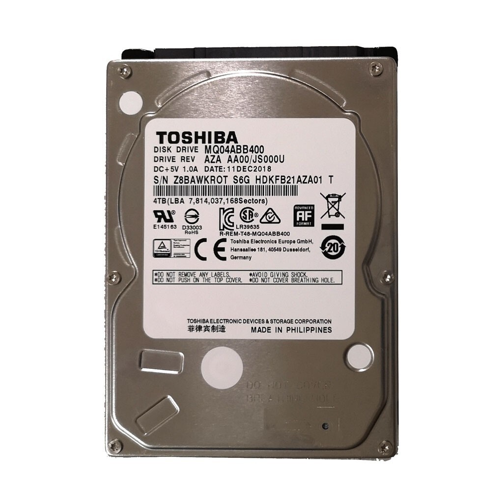 Toshiba 4TB MQ04ABB400 5400RPM 128MB SATA 2.5" HDD Hard Disk Drive