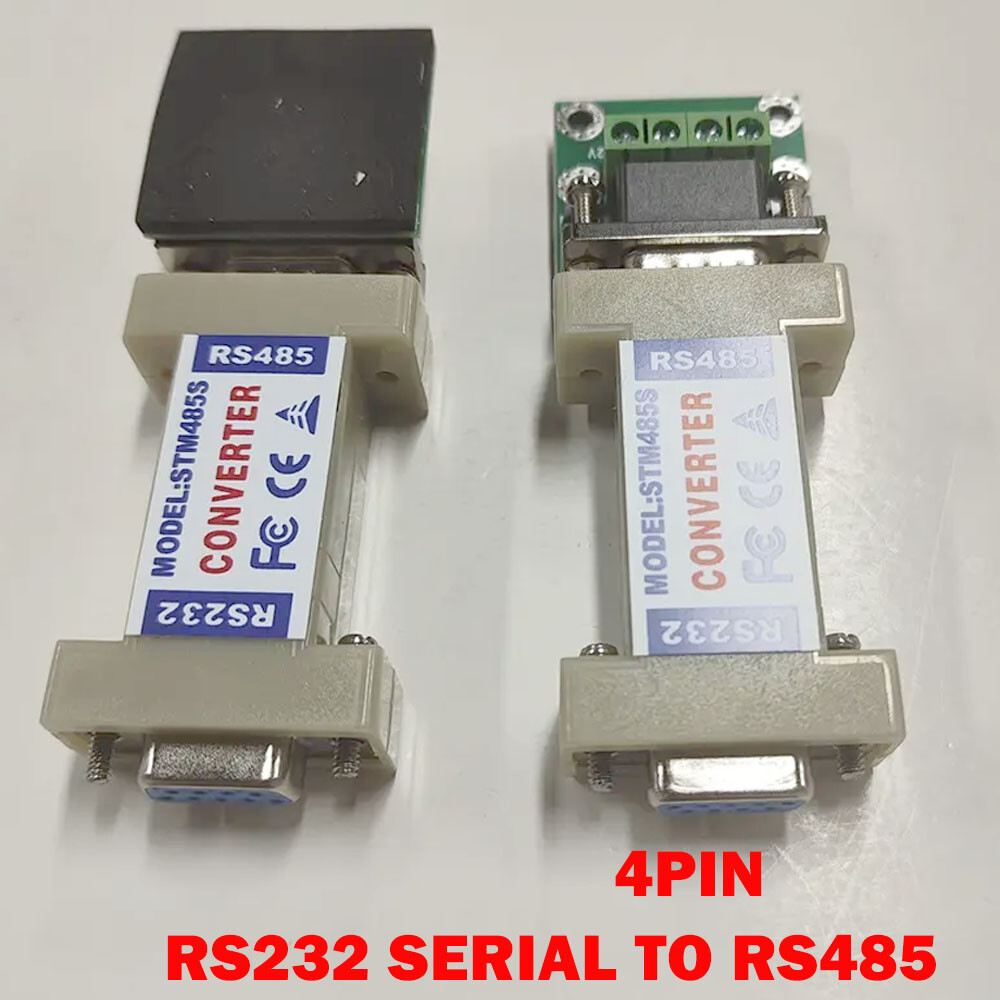 2x 4Pin RS232 to RS485 Communication Data Converter Adapter & Terminal Board NEW