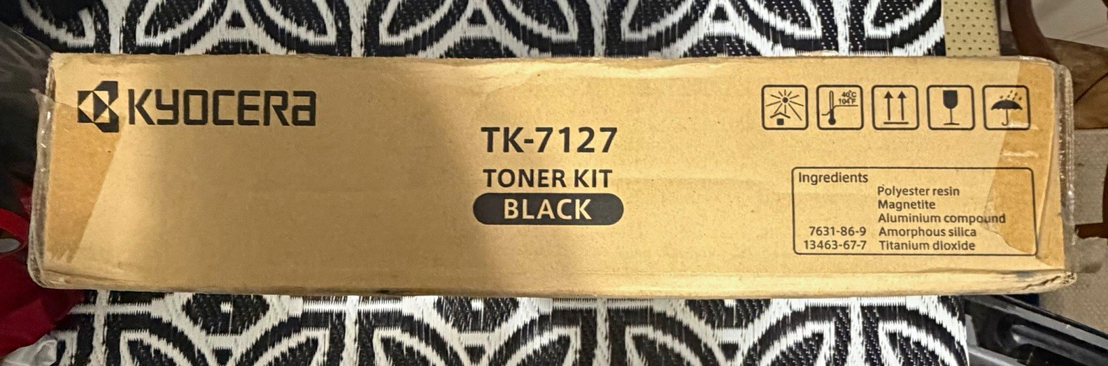 Kyocera TK-7127 Black Toner Kit, For Kyocera TASKalfa 3212i