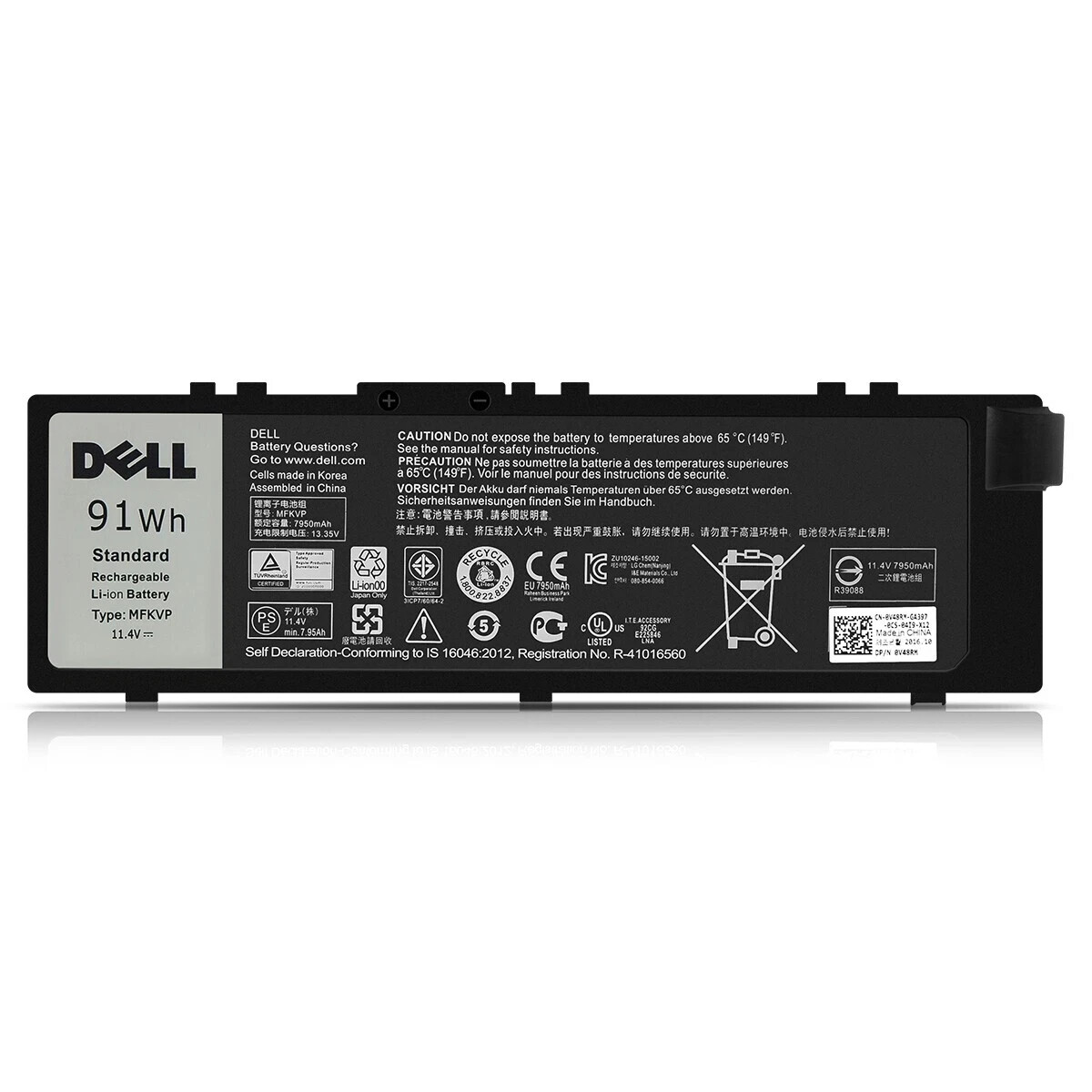 91Wh MFKVP Battery Genuine Dell Precision 15 7510 7520 17 7710 7720 M7510 M7710