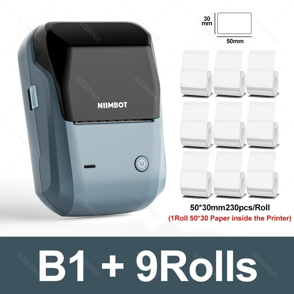 Niimbot B1 Portable Thermal Printer with Tapes 2 Inch Adhesive Label Machine Min
