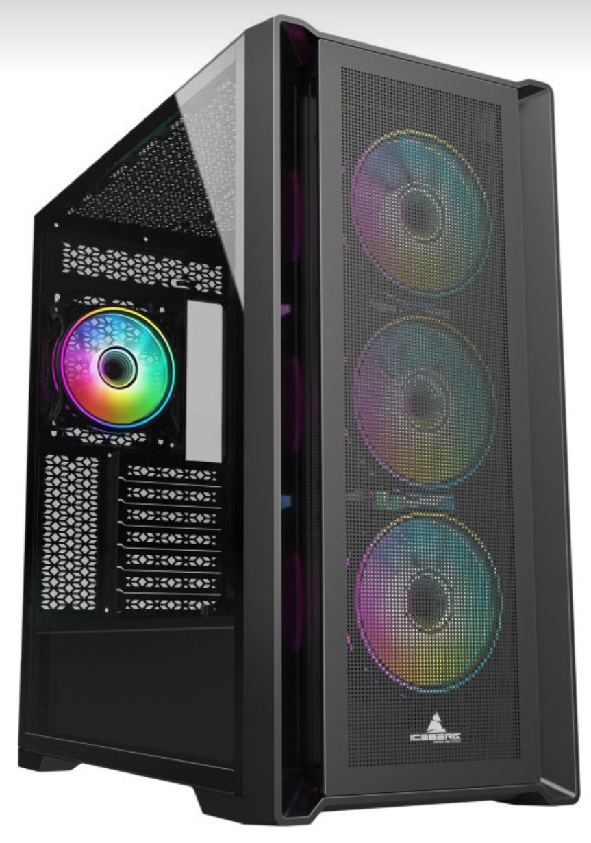 Iceberg Titan M16 Plus EATX Gaming Case 7 ARGB Fans + 700W 80 plus Bronze PSU