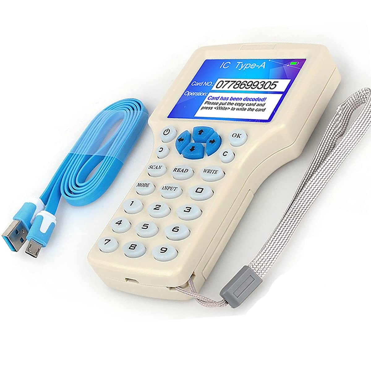 JASAG RFID Reader Writer Duplicator, NFC Reader, 125KHz 13.56MHz RFID Smart C...