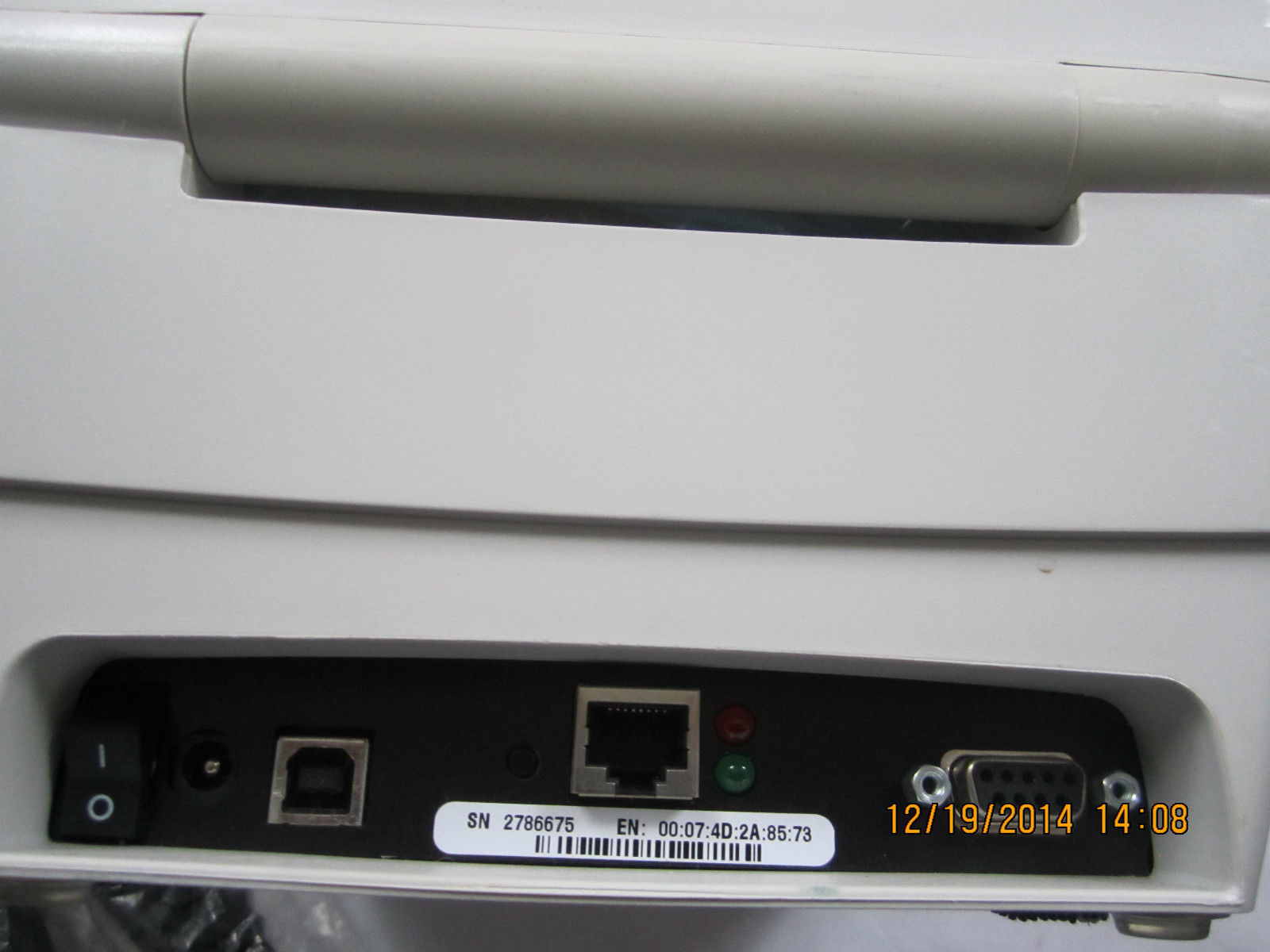 Zebra TLP 3842 Label Thermal Printer USB and Ethernet Grade A 