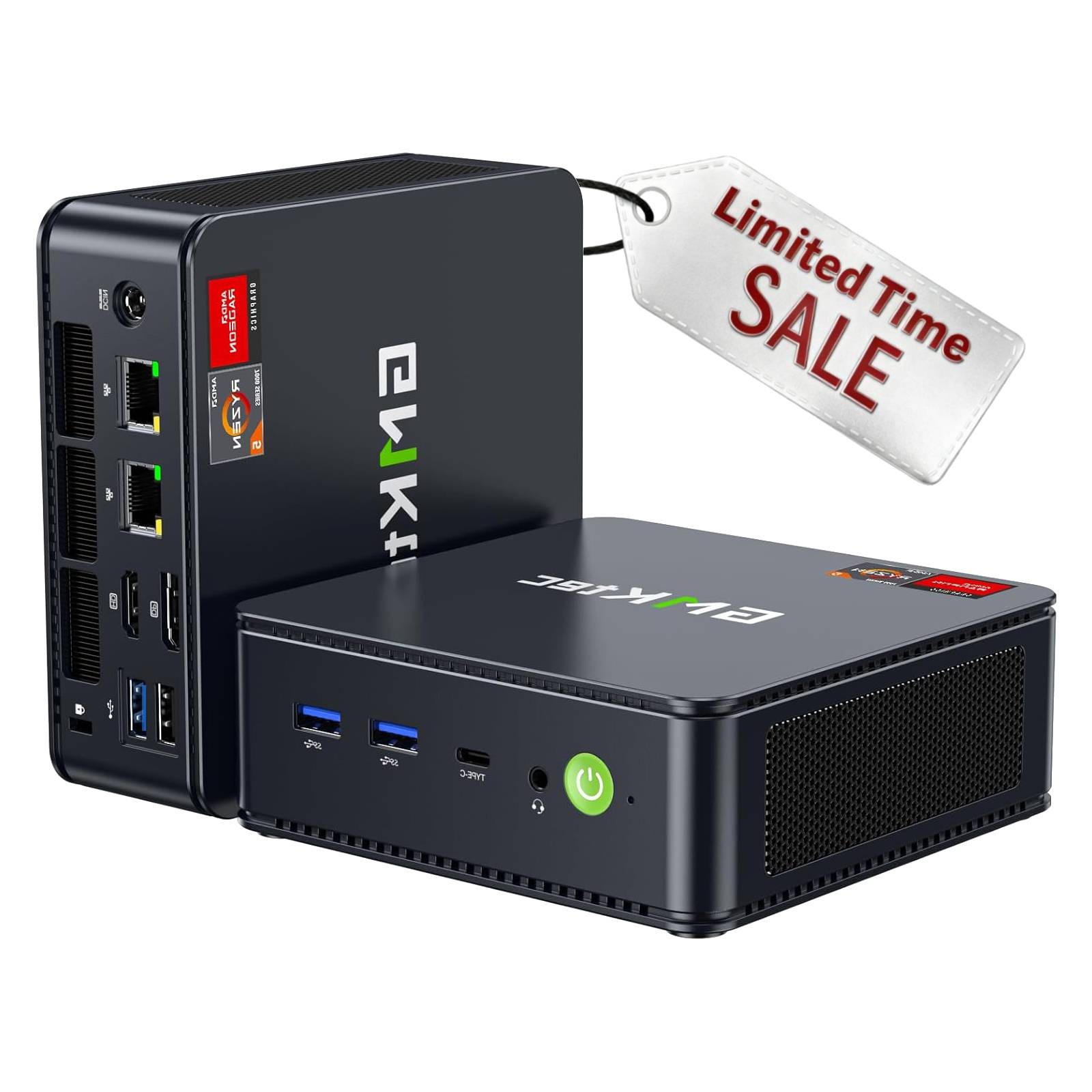 GMKtec M6 Ultra Mini Gaming PC AMD Ryzen 5 7640HS 5.0GHz 16GB DDR5 RAM 1TB SSD