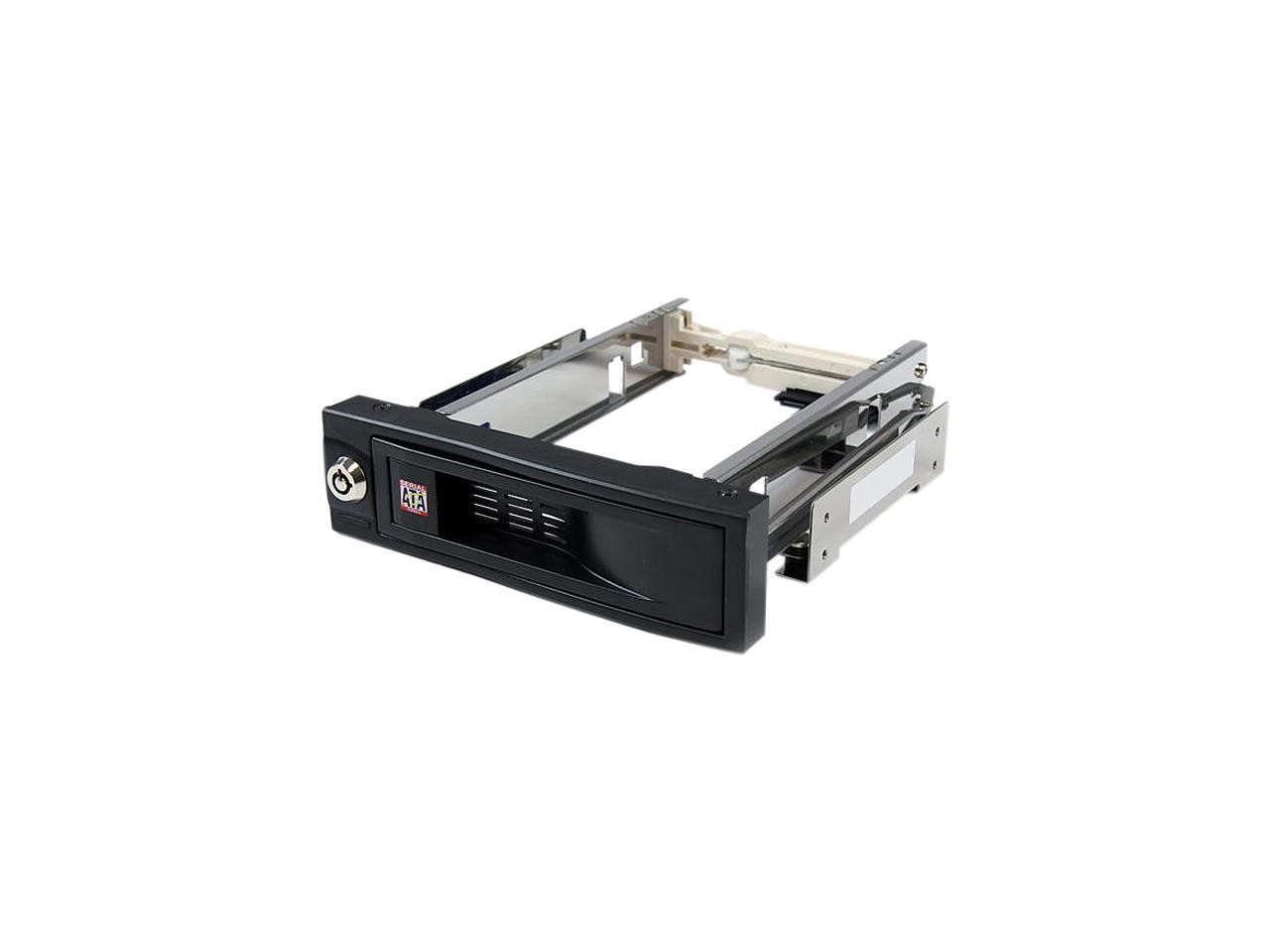 StarTech.com HSB100SATBK 5.25in Trayless Hot Swap Mobile Rack for 3.5in Hard Dri