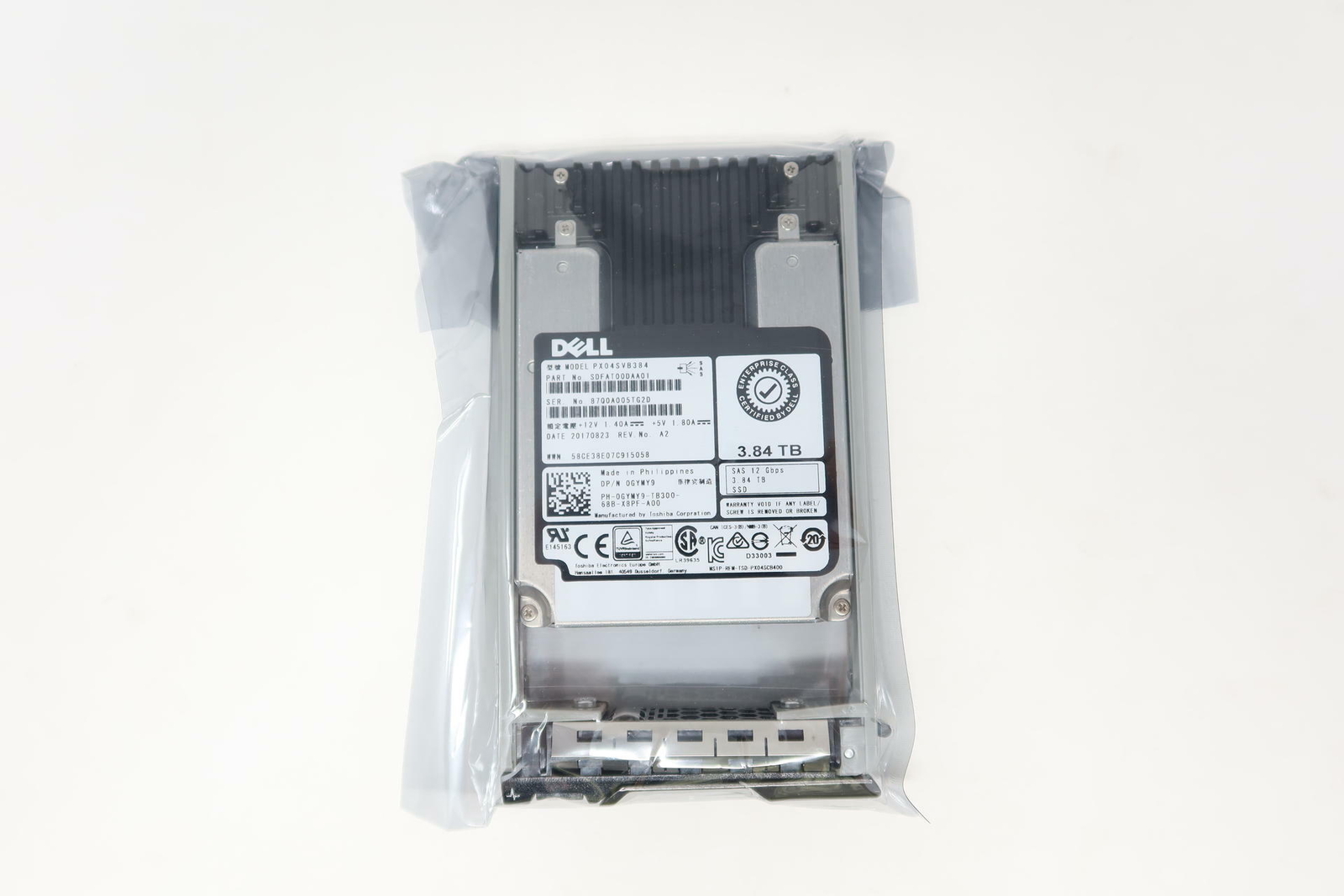 GYMY9 Dell 3.84TB SAS 12Gbps Mix Use 512e 2.5'' SSD 0GYMY9