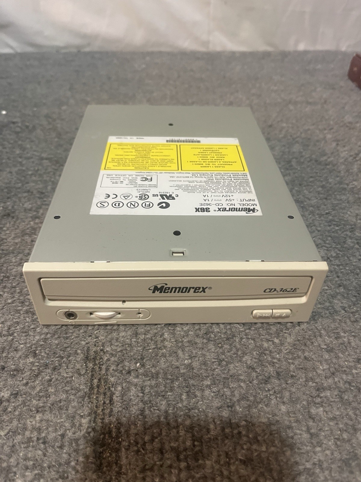 Vintage Memorex 36X # CD 362E Disk Drive Untested 