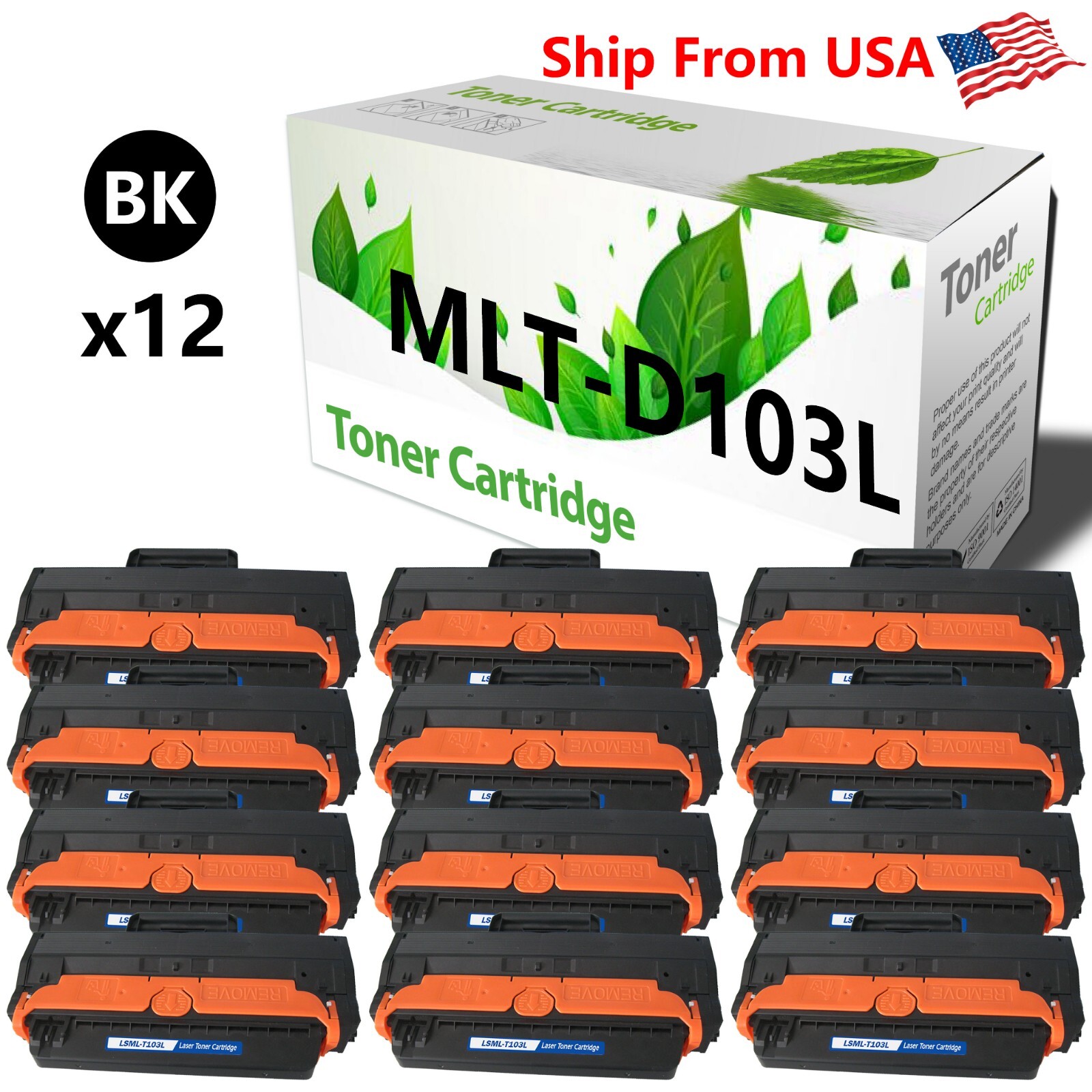 12PACK MLT-D103L MLTD103L Toner Cartridge Work With ML-2955DW Printer