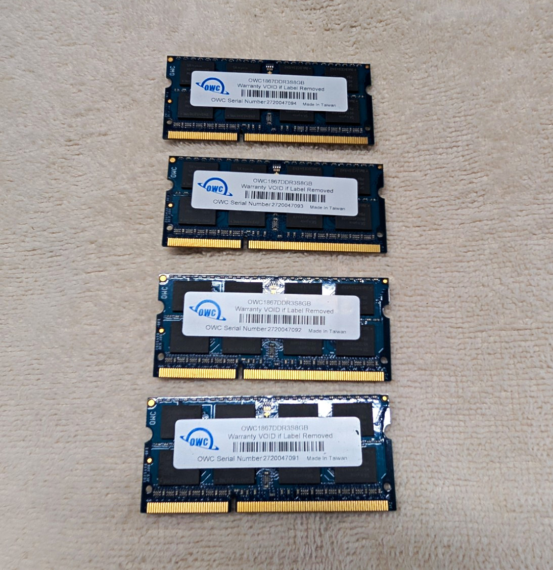 OWC 32GB (4x8GB) DDR3 SO-DIMM 1866 PC3-14900 204-Pin OWC1867DDR3S8GB