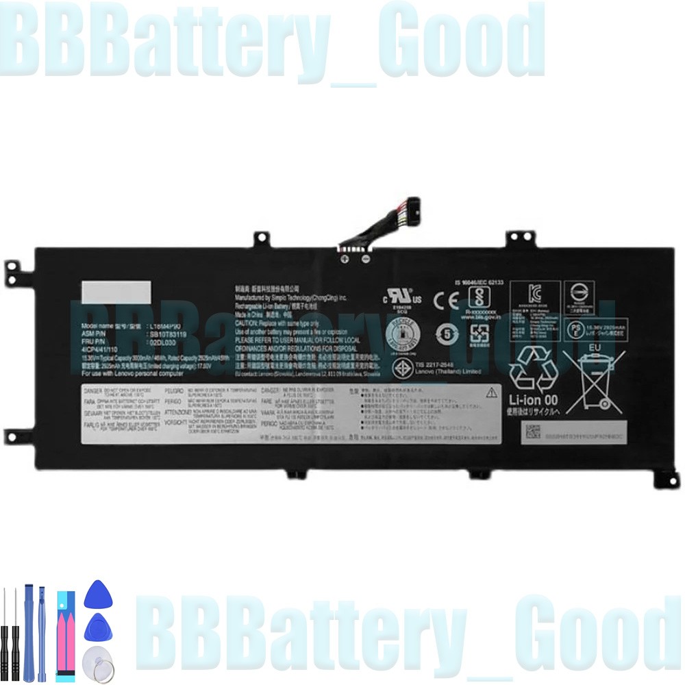L18C4P90 L18D4P90 L18M4P90  Battery for Lenovo ThinkPad L13 Yoga 02DL030