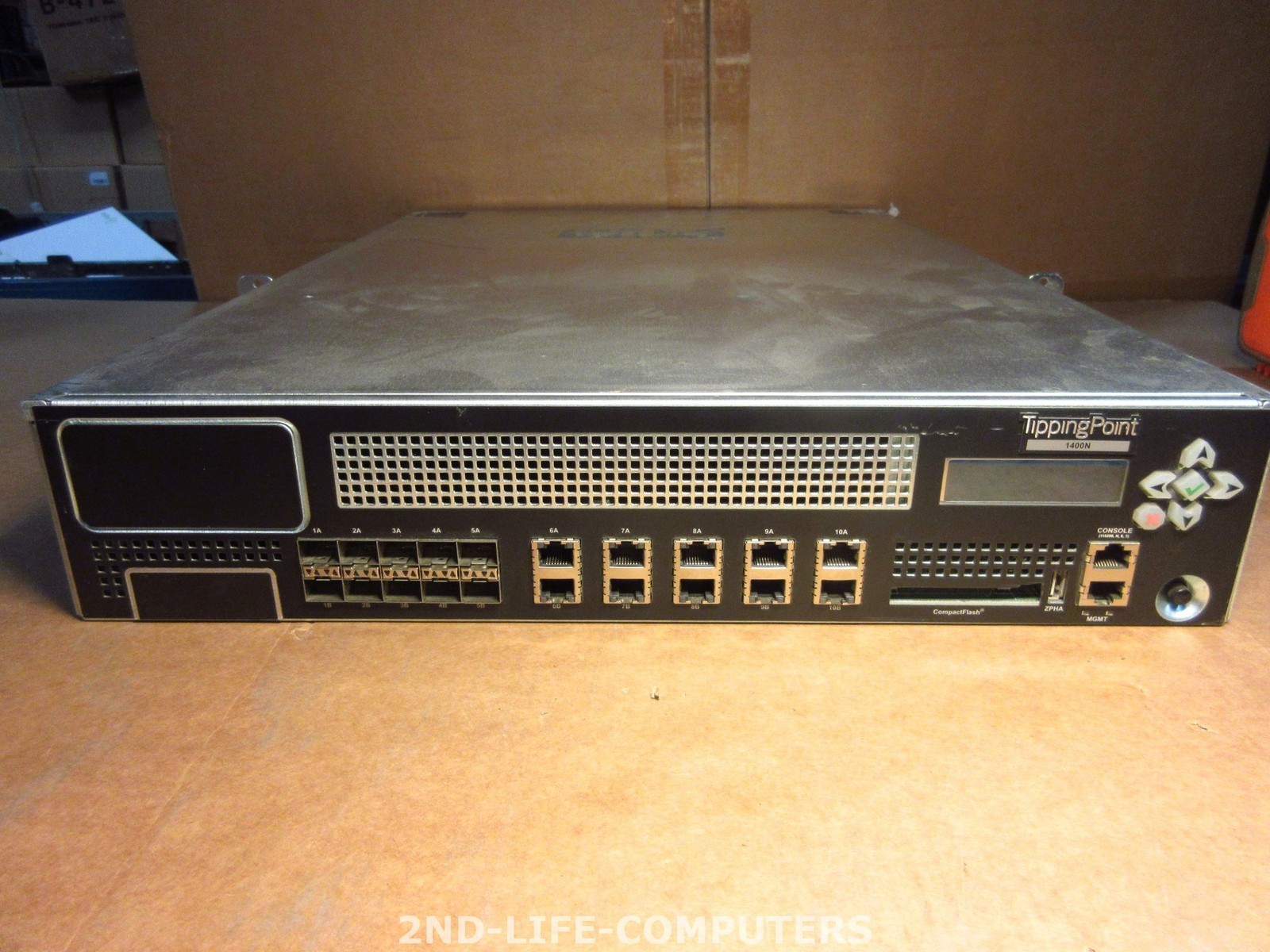 TippingPoint S1400N IPS-1.5GBPS-5X GIG-T/5X 1G FBR Firewall Appliance HP JC020A