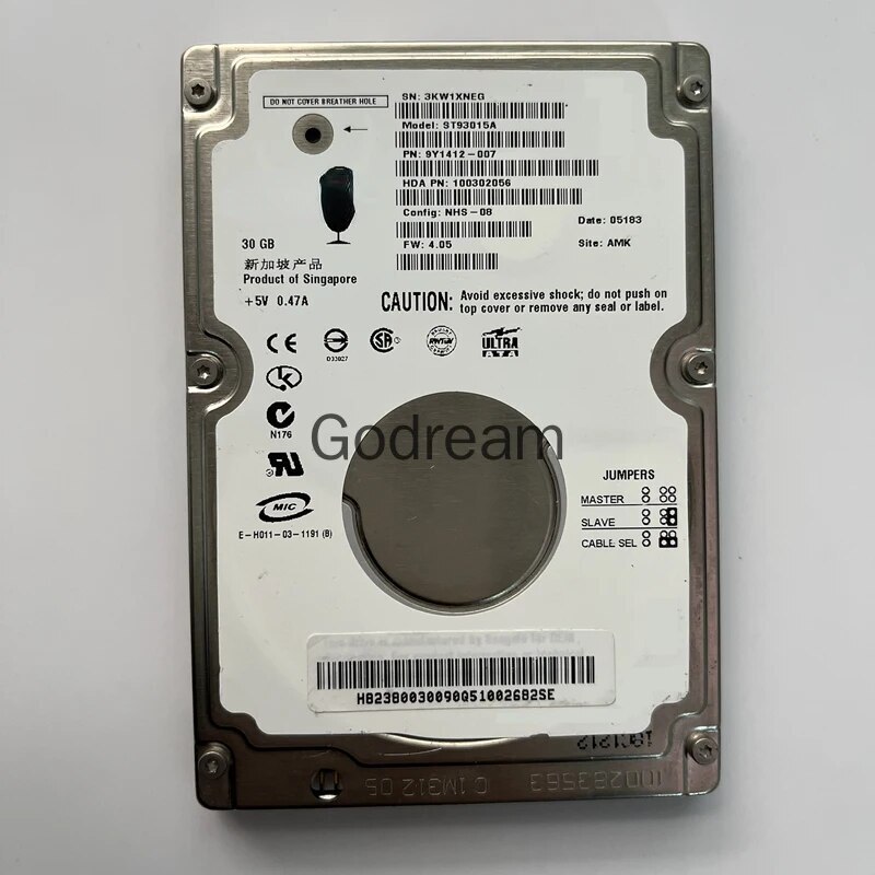 For Seagate 2.5 inch 30G laptop hard disk IDE parallel port industrial SMT machi