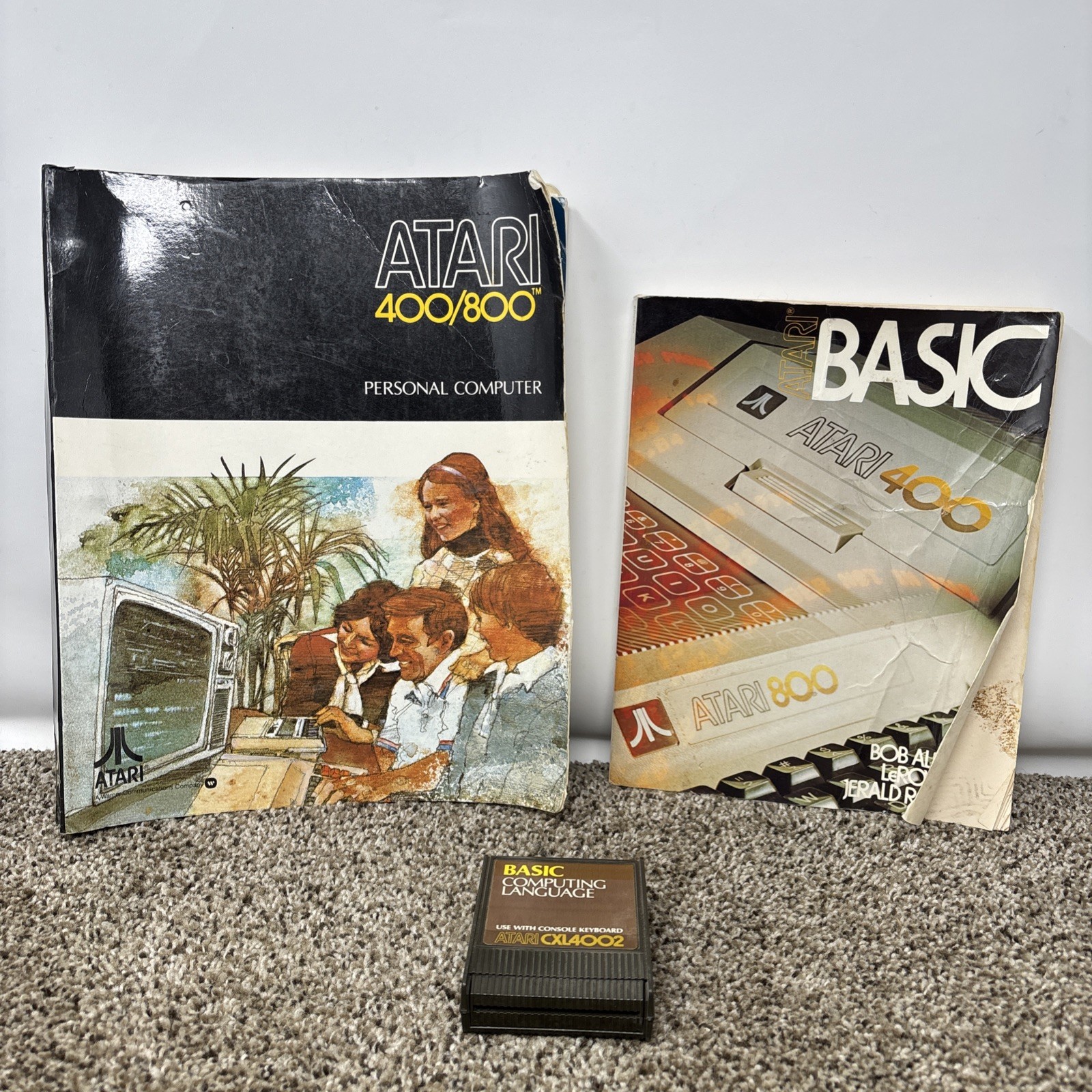Atari 400/800 Basic Cartridge Computer Binder & Basic Reference Guides