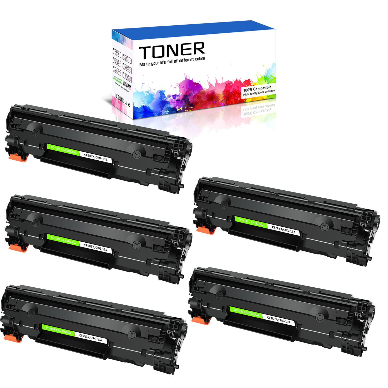 5PK CRG137 Toner Cartridge for Canon ImageClass MF222dw MF224dw MF226dn D570