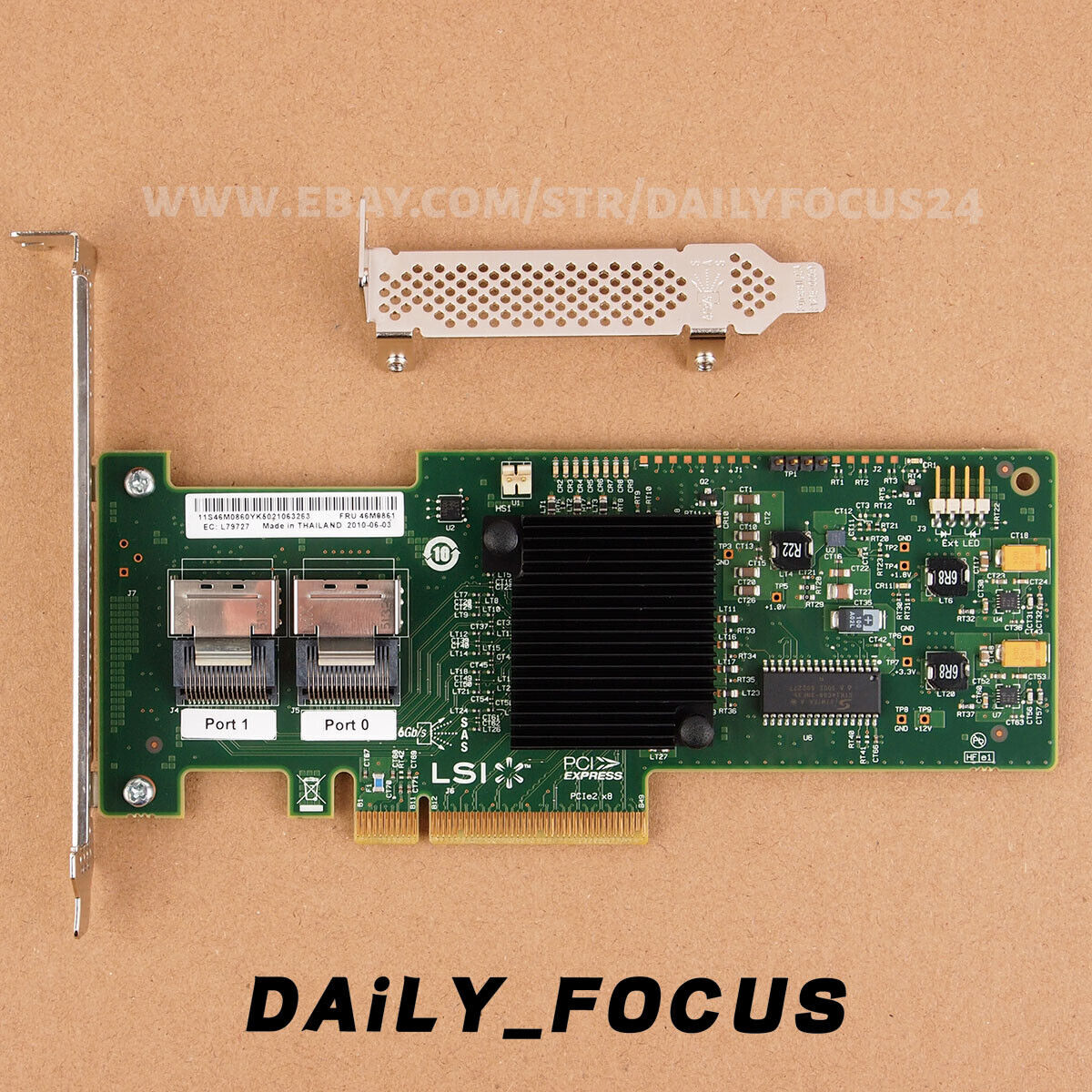 IBM M1015 SAS/SATA PCI-e RAID Controller LSI SAS9220-8i+46M0864 ServeRaid