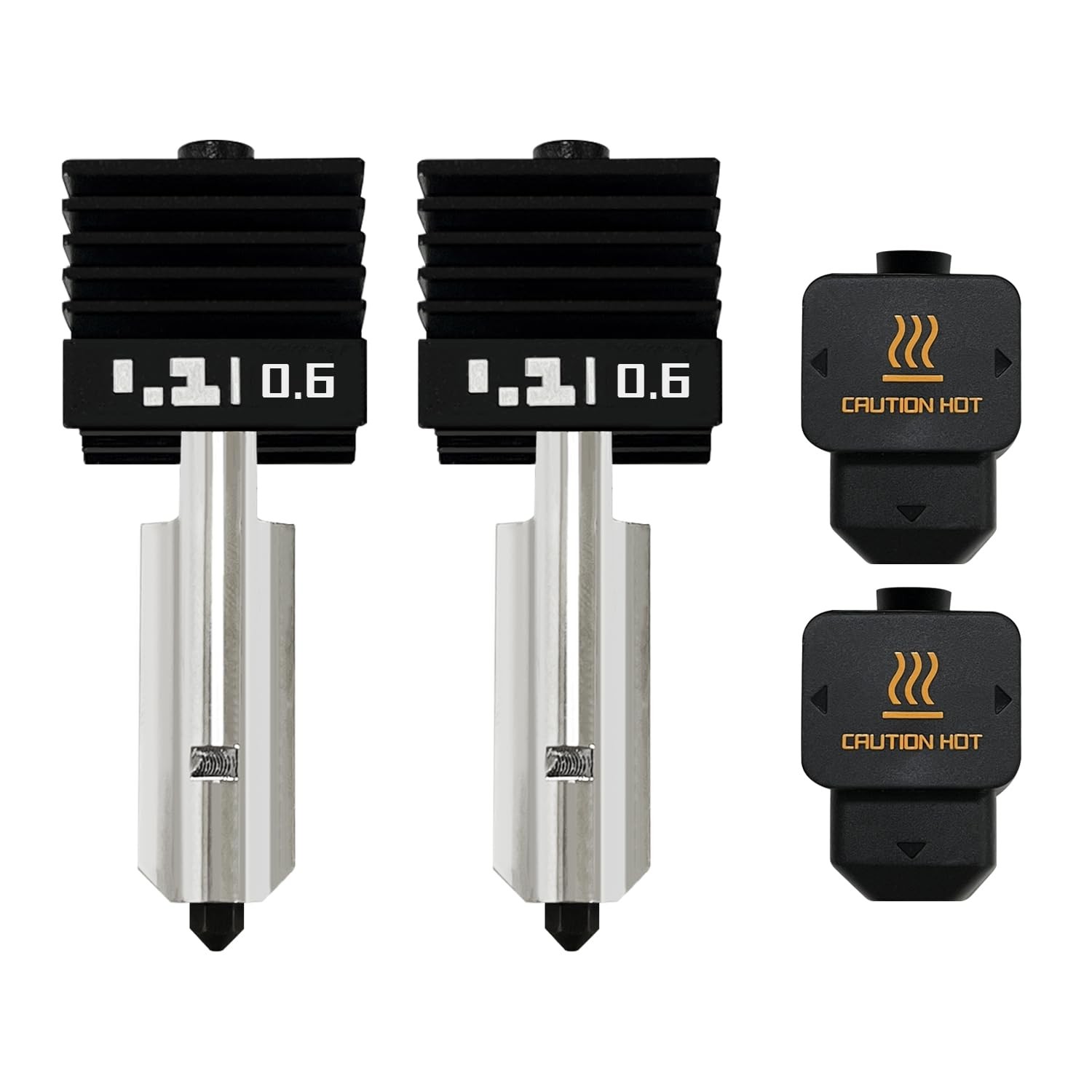 2PK 0.6MM Hotend for P2S/X2D/H2D/H2S/H2C/A1/A1 Mini Hot End
