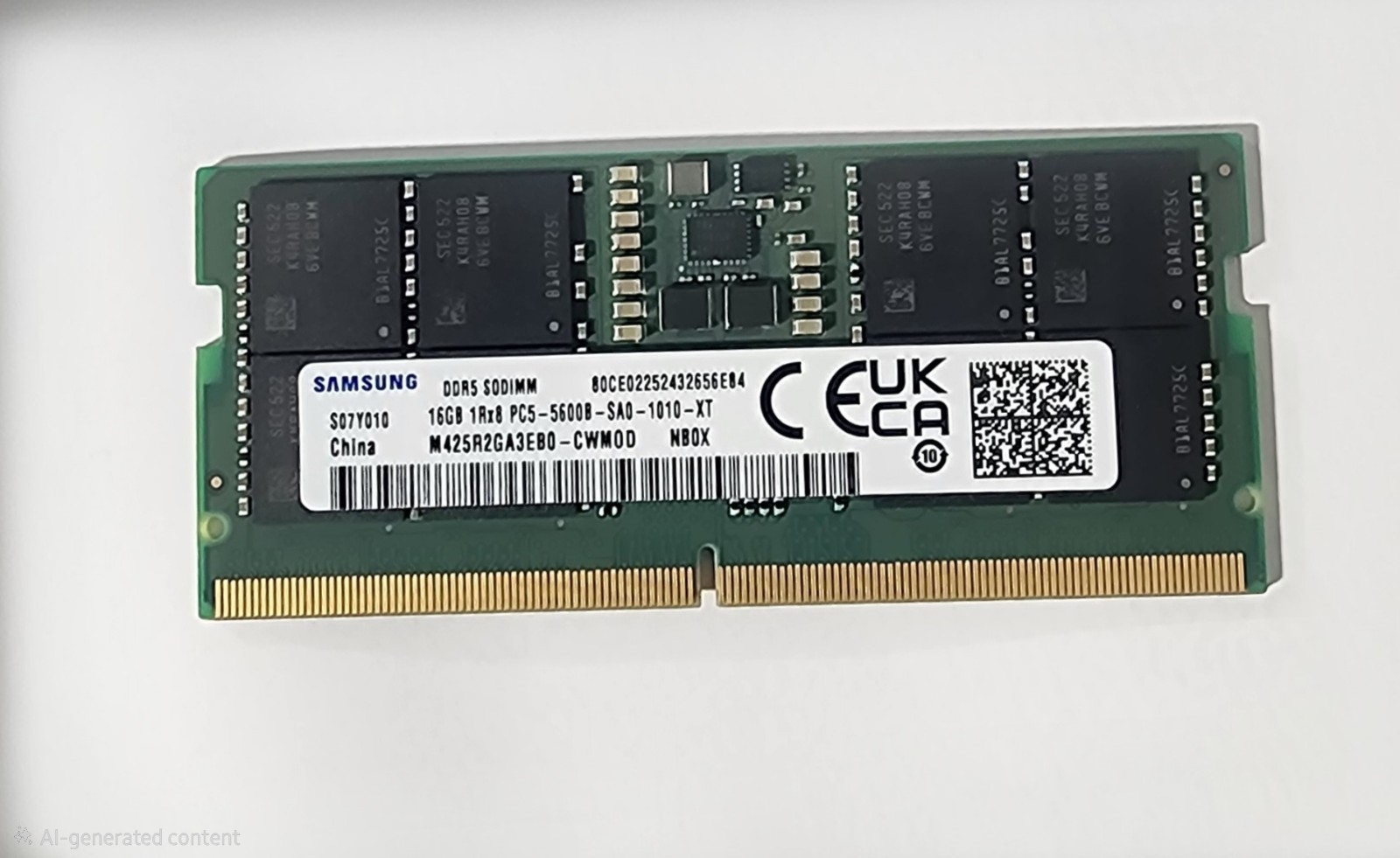 Samsung 1 x 16GB DDR5 5600 MHz Laptop RAM Module
