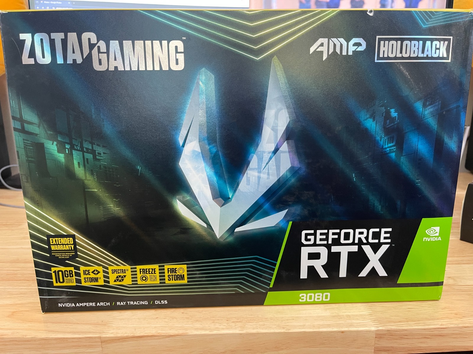 ZOTAC GAMING GeForce RTX 3080 AMP HOLOBLACK 10GB GDDR6X Graphics Card