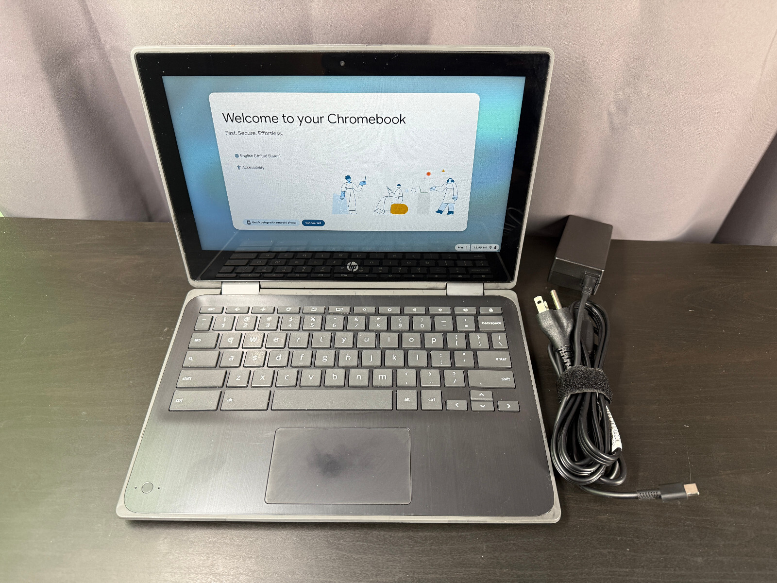 HP X360 G3 Chromebook 2-in-1 (11.6" Touchscreen, 4GB, 32GB SSD) w/ Charger