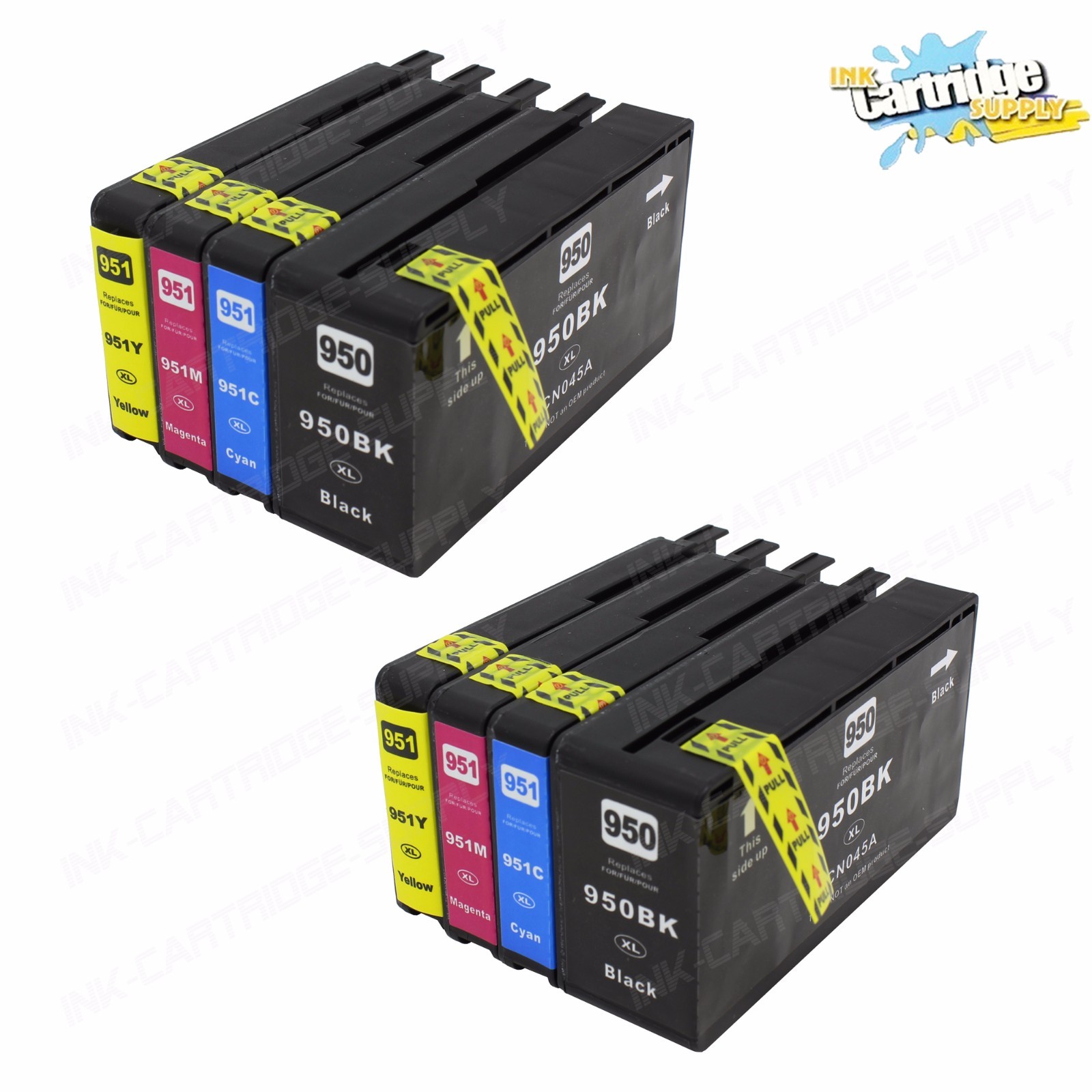 8PK 950XL 951XL High Yield Ink For HP OfficeJet Pro 8100 8600 8610 8625 8630