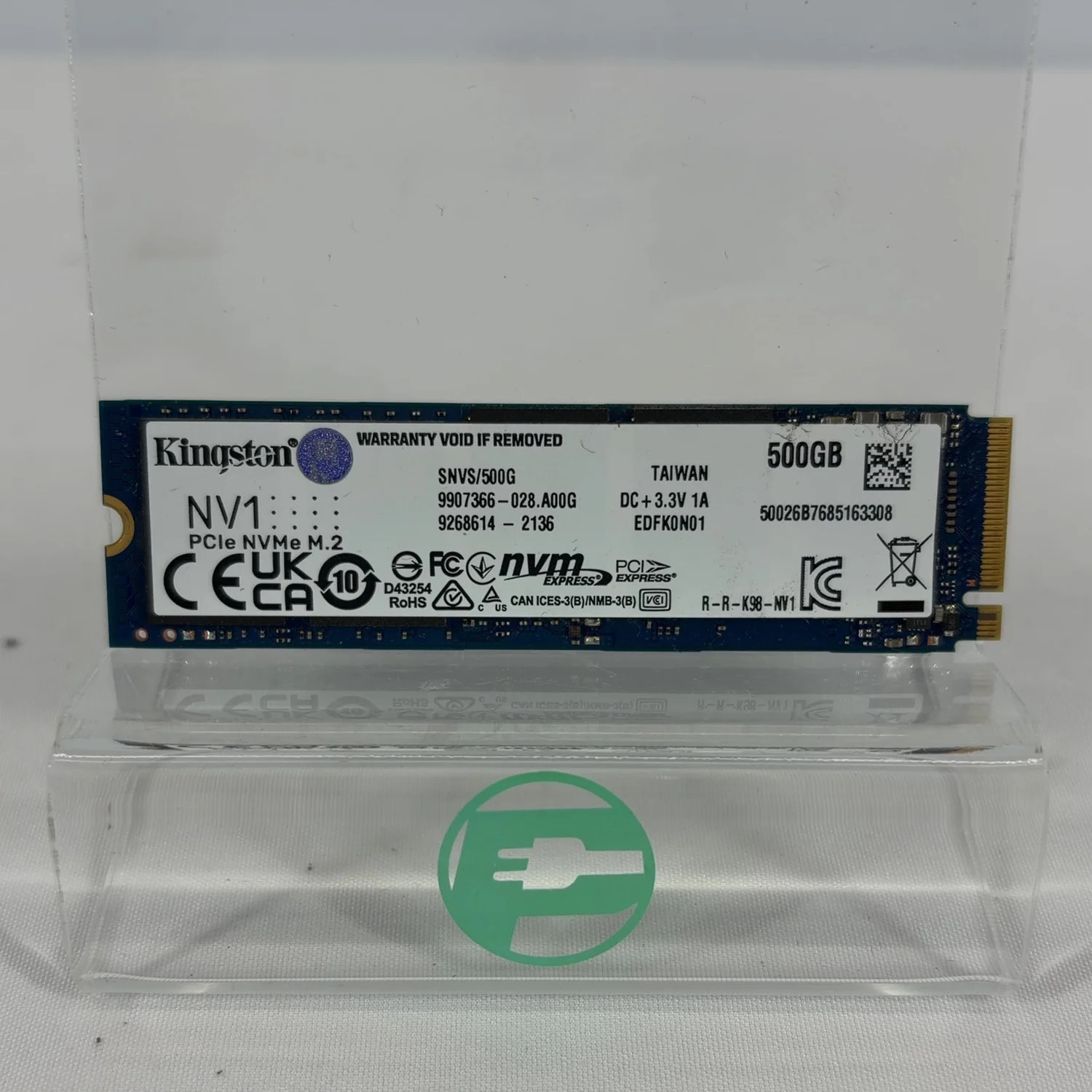 Kingston 2280mm NV1 500GB SATA III 6Gbps SSD SNVS/500G