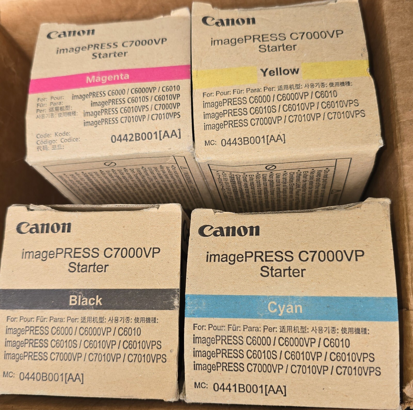 Set Canon IPQ-2, 0441B001AA Developer/Starter CYMK ImagePress C7000VP