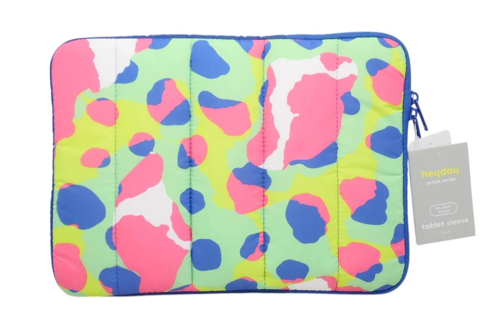 Heyday Laptop Puffer Tablet Sleeve, Zipper Pocket Multicolor, Sharone Townsend
